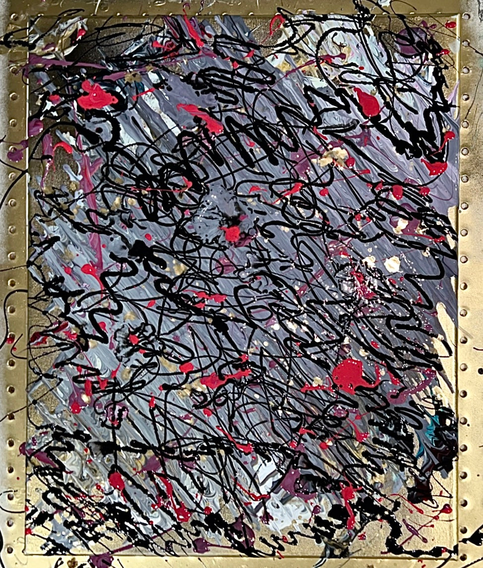 “BLACK GOLD” Splatter Painting