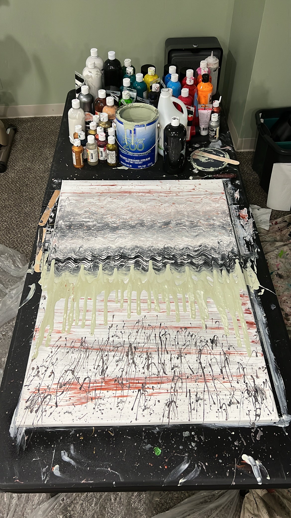 “SEED” Drumabuse Splatter Painting