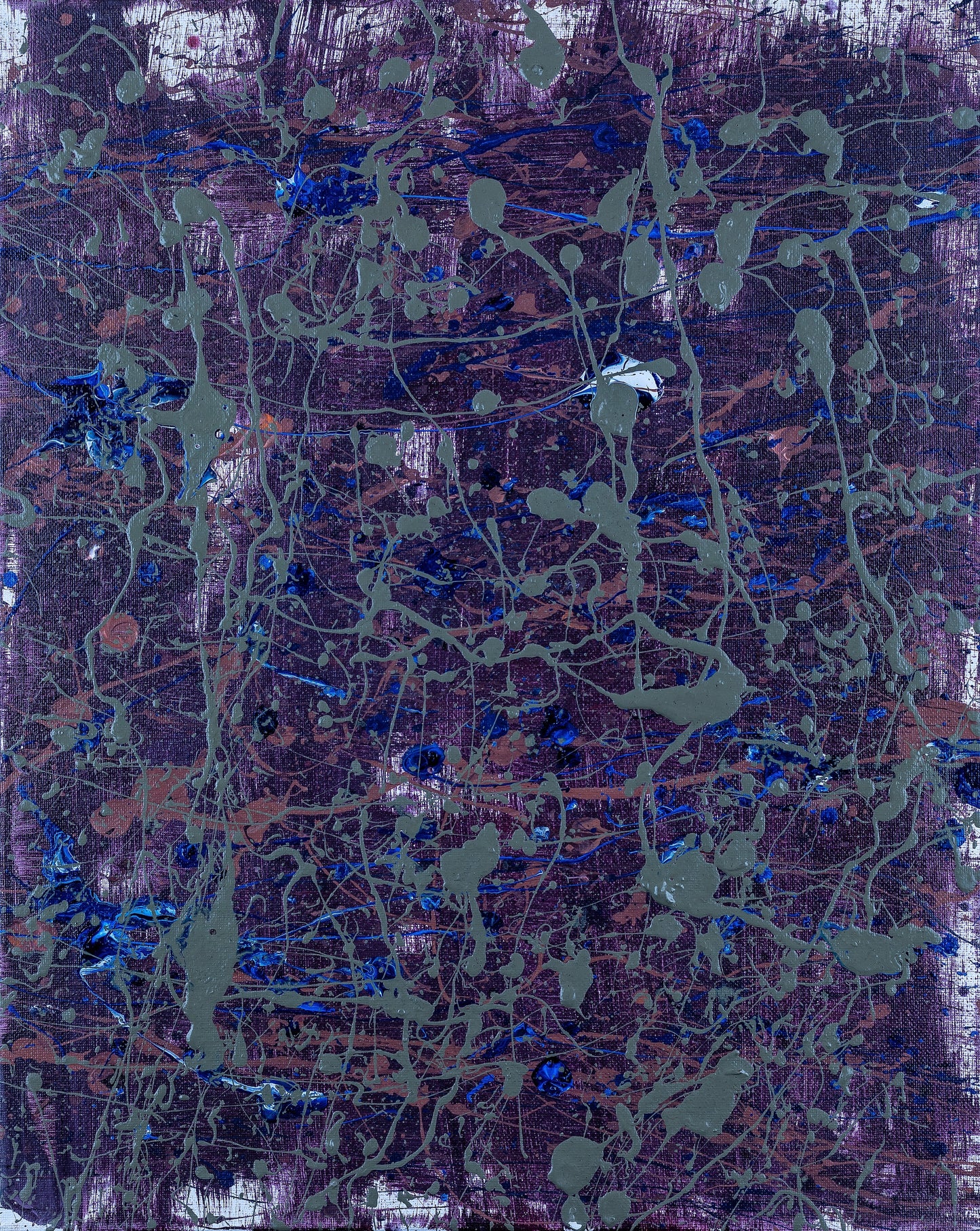 "THE WOODS #1" ORIGINAL SPLATTER PAINTING