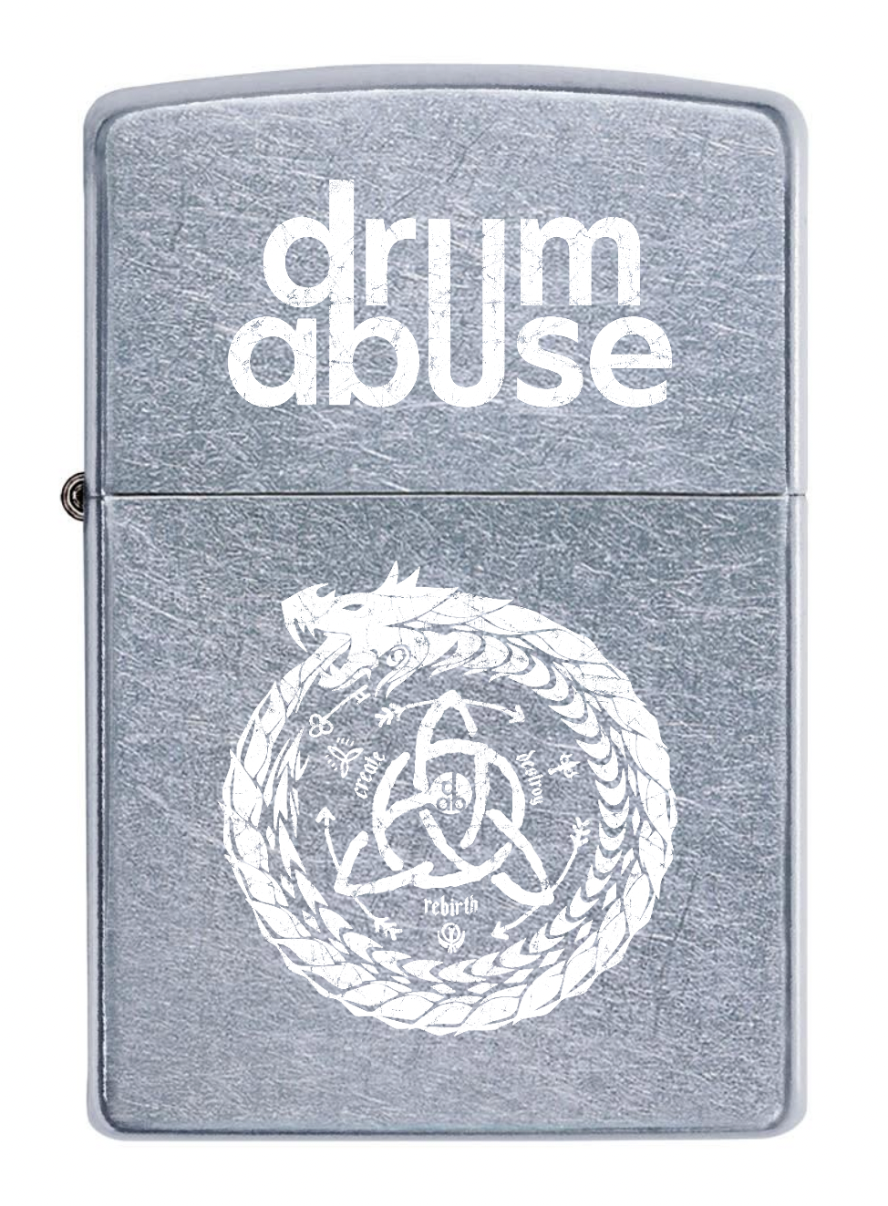 CUSTOM "REBIRTH" DRUMABUSE ZIPPO!