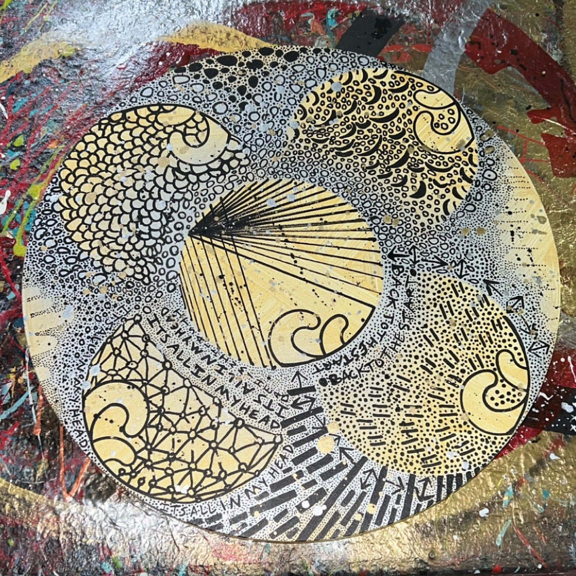“BITTISHAM” CUSTOM CIRCLE RESIN SPLATTER!