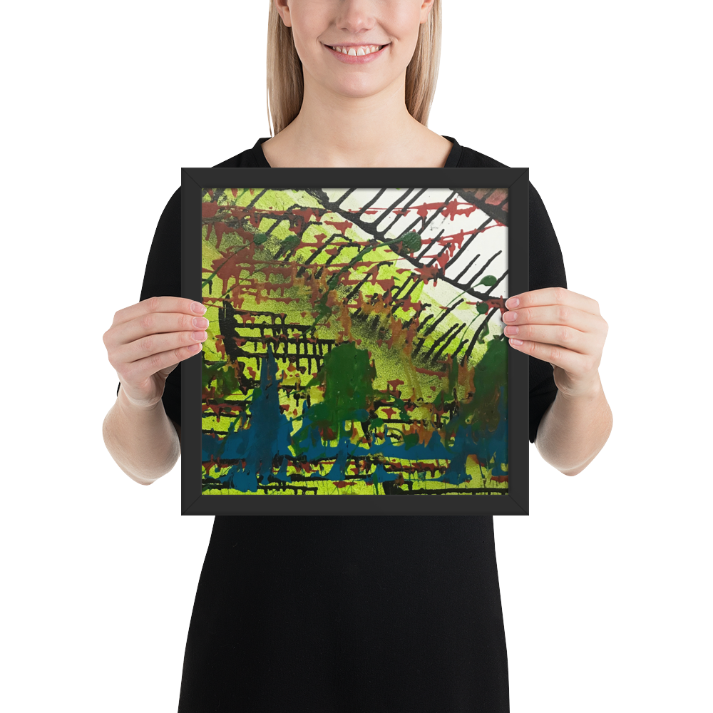 No Zone Framed Poster Print