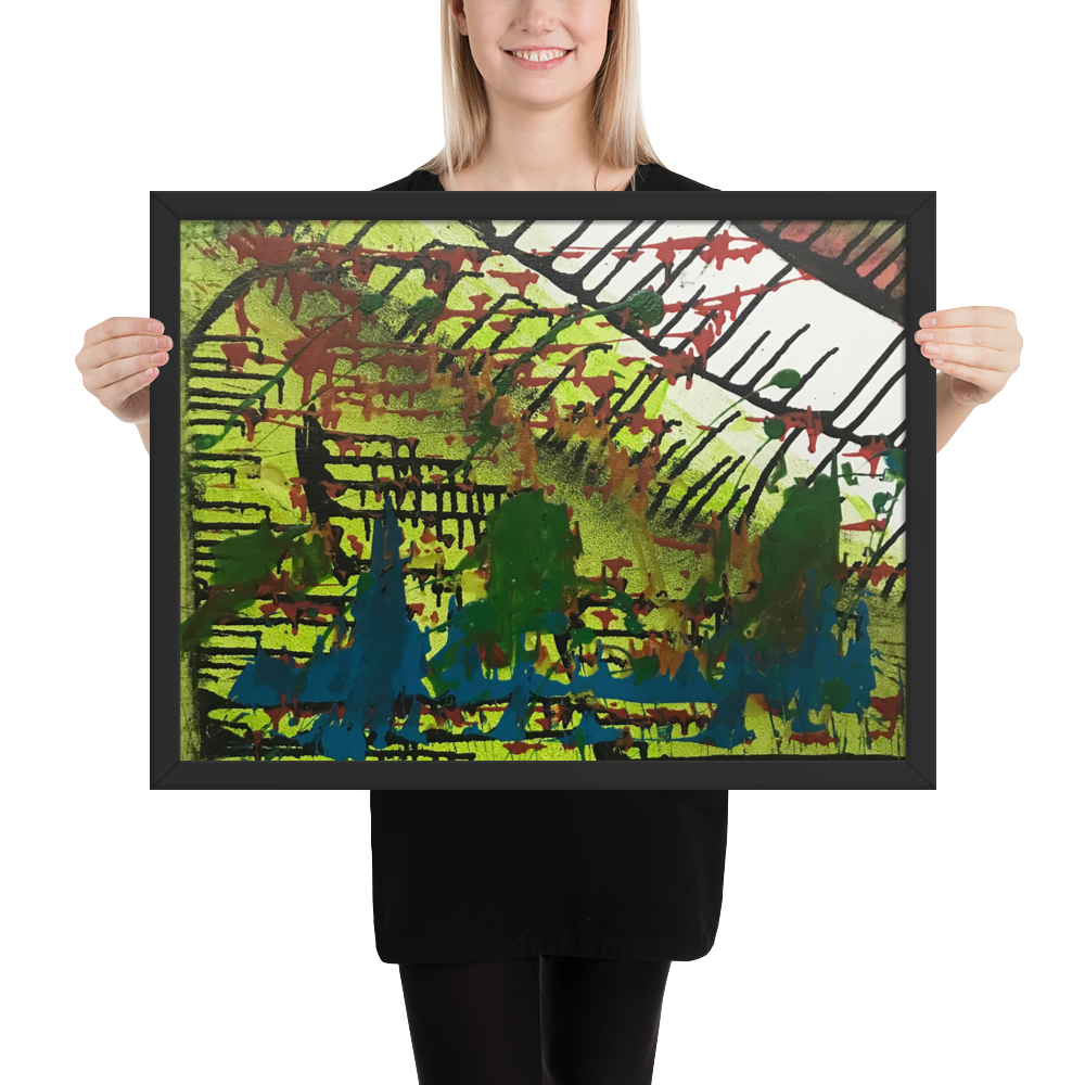 No Zone Framed Poster Print