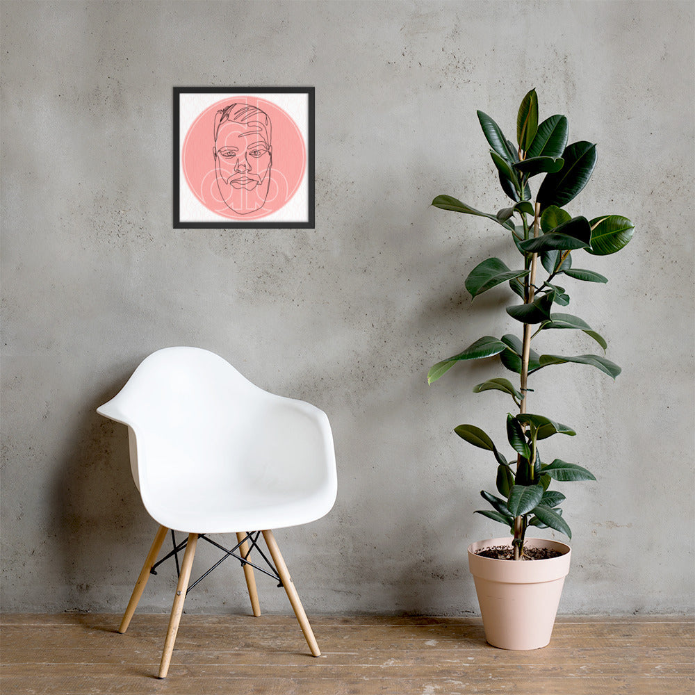 COLLAB #1 FRAMED POSTER w/ Imaginative Art by Gina!