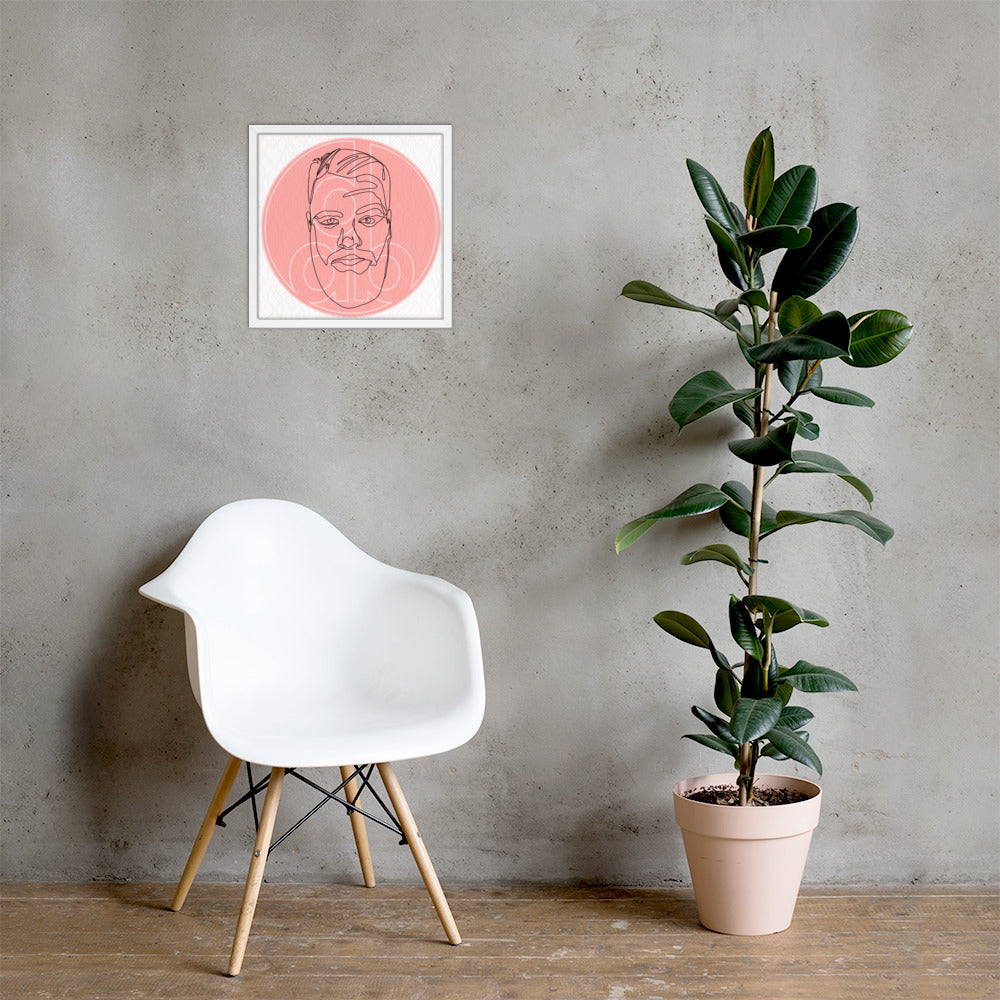 COLLAB #1 FRAMED POSTER w/ Imaginative Art by Gina!