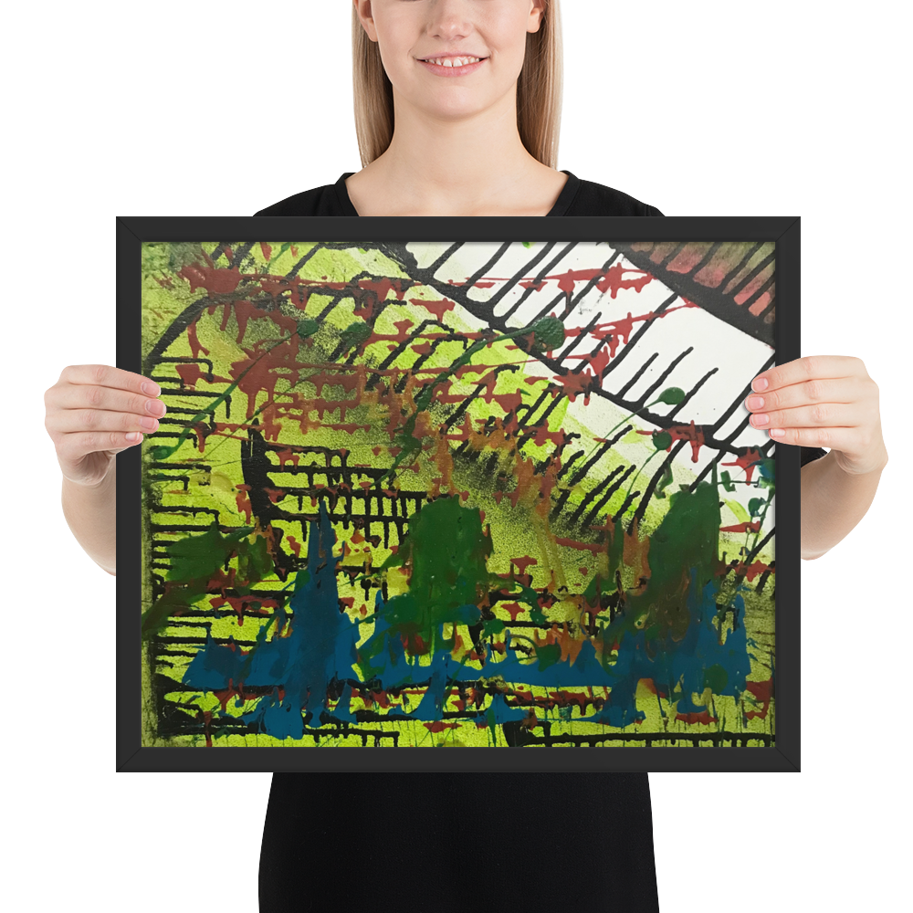 No Zone Framed Poster Print