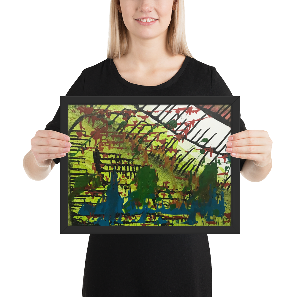 No Zone Framed Poster Print