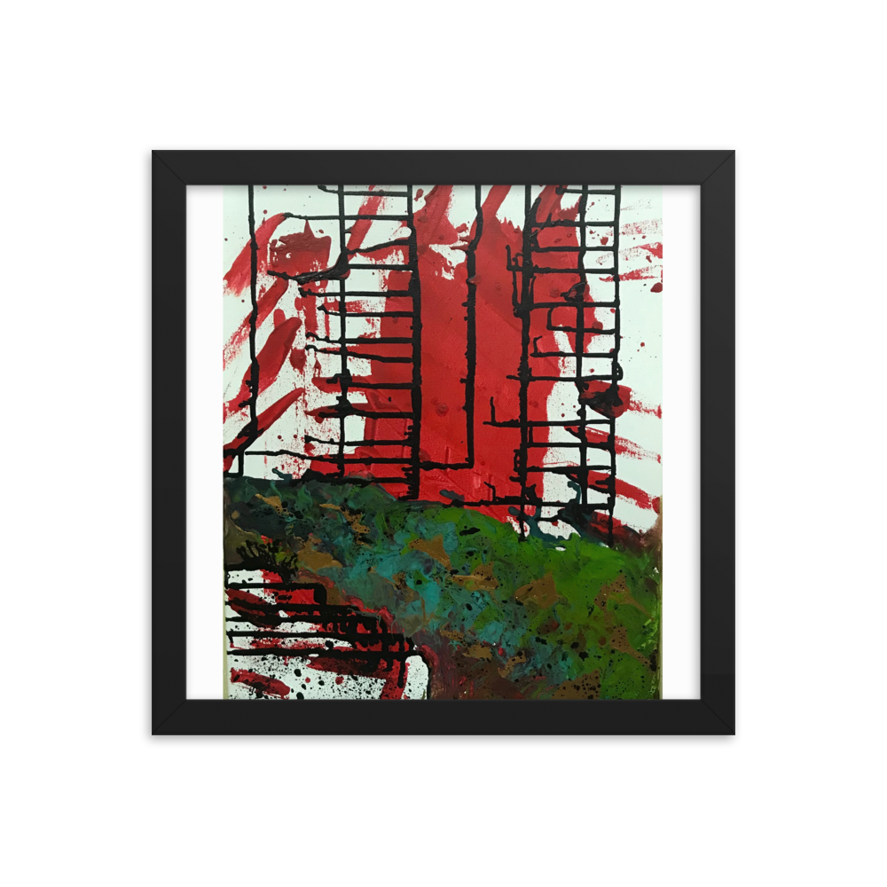 River Gold Framed Poster Print