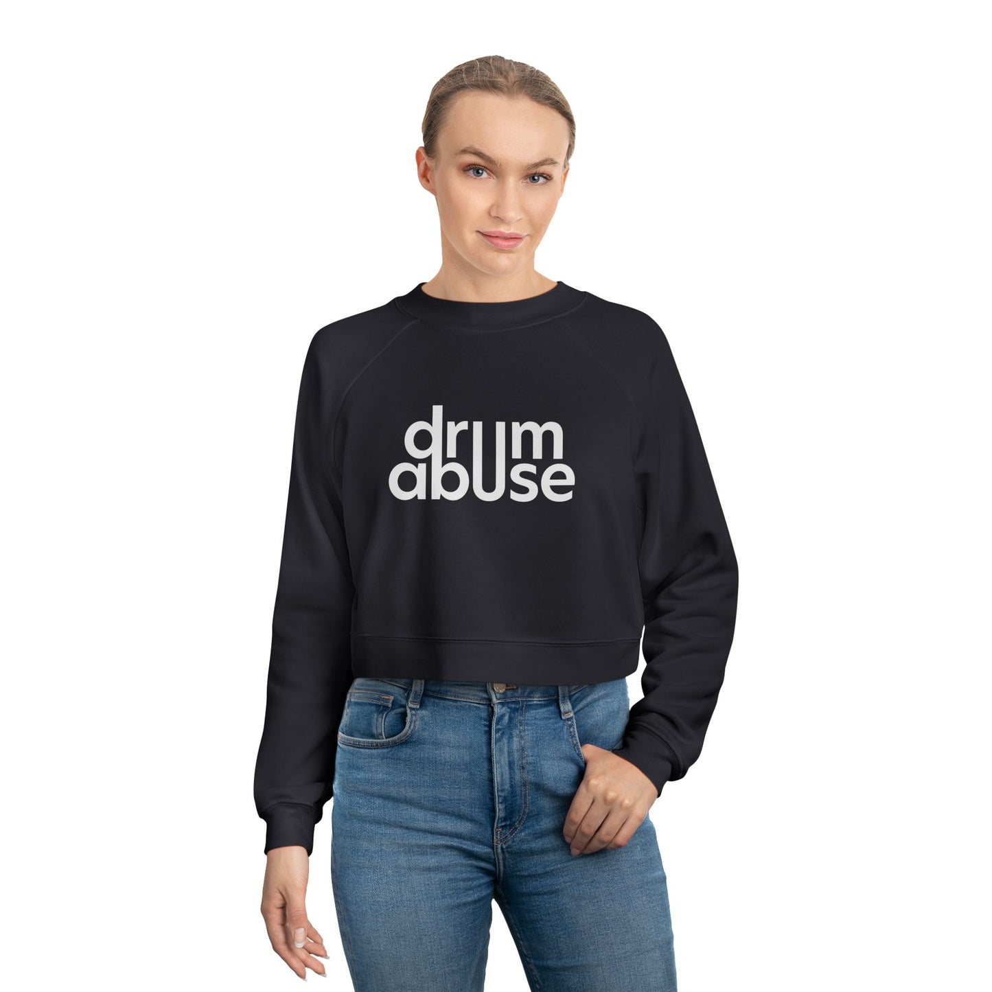 Drumabuse Logo Crop Sweatshirt