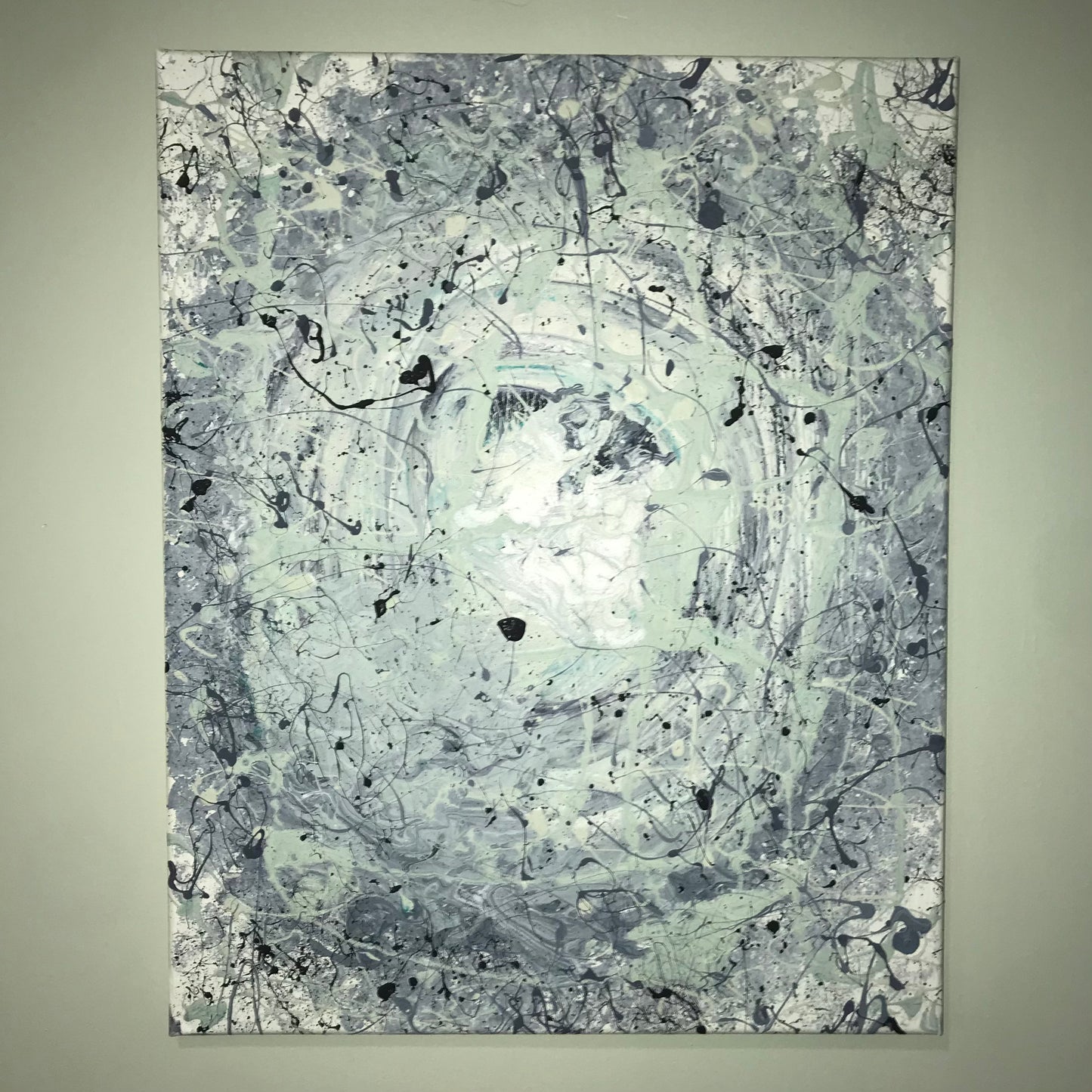 “FLATTEN” Original Splatter Painting