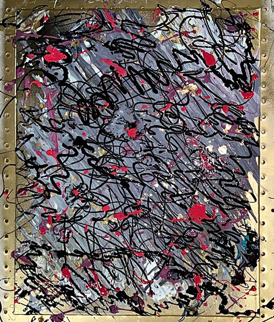 “BLACK GOLD” Splatter Painting