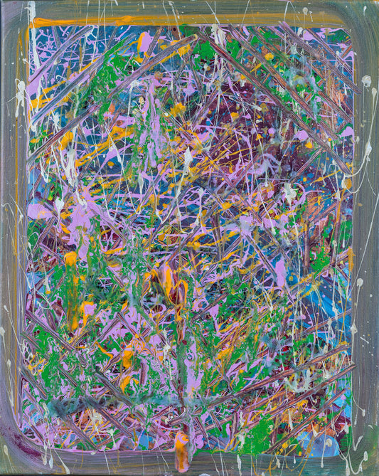 "FIRST HORIZON" ORIGINAL SPLATTER PAINTING