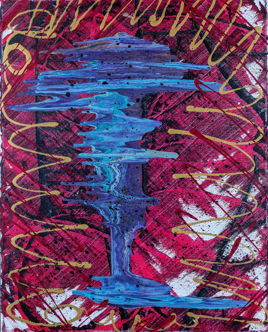 "MOMENTS & MELODIES" ORIGINAL SPLATTER PAINTING