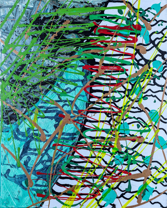 "TERRA ROOTS" ORIGINAL SPLATTER PAINTING