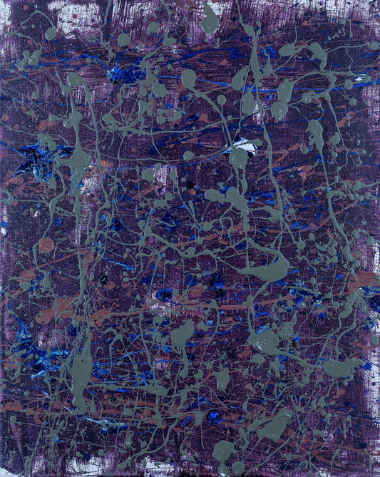 "THE WOODS #1" ORIGINAL SPLATTER PAINTING