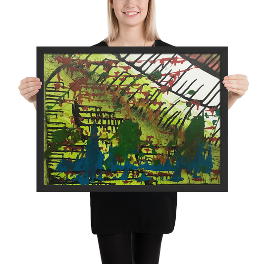 No Zone Framed Poster Print