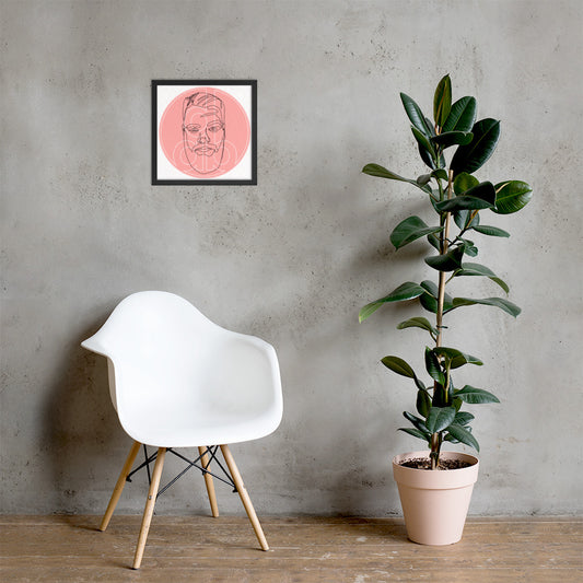 COLLAB #1 FRAMED POSTER w/ Imaginative Art by Gina!